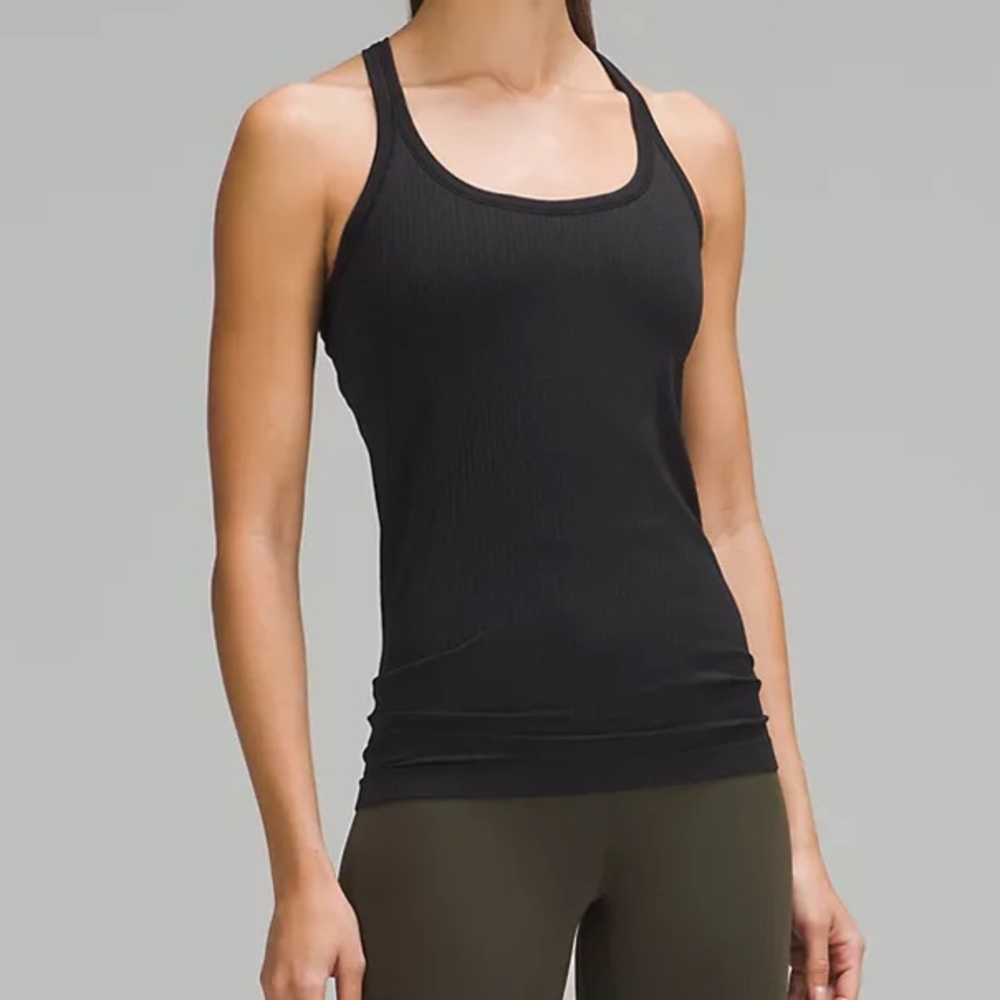 EUC Lululemon Ebb To Street Tank II Black size 6